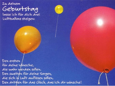 Zum Geburtstag Drei Luftballons Lustige Geburtstagsgluckwunsche