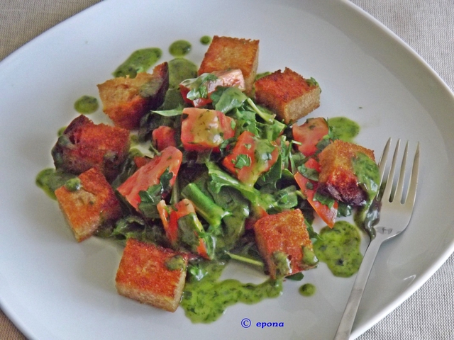 Salat mit Bärlauchvinaigrette • Brotbackforum - Die Hobbybäckerei